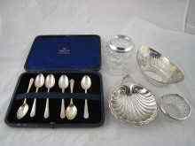 Appraisal: Silver A Dutch bonbon dish assay a butter shell Birmingham