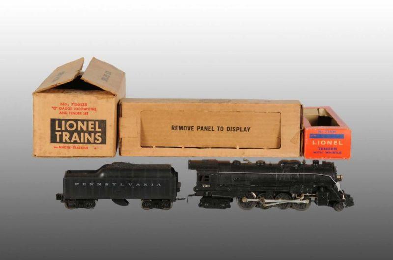 Appraisal: Lionel No O-Gauge Locomotive Tender OB Description Post-war Includes master