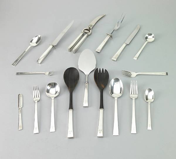 Appraisal: A sterling flatware set with caseInternational Silver Co Meriden CT