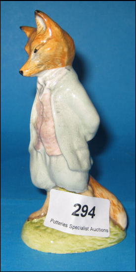 Appraisal: Royal Albert Beatrix potter Figure Foxy Whiskered Gentlemen BP