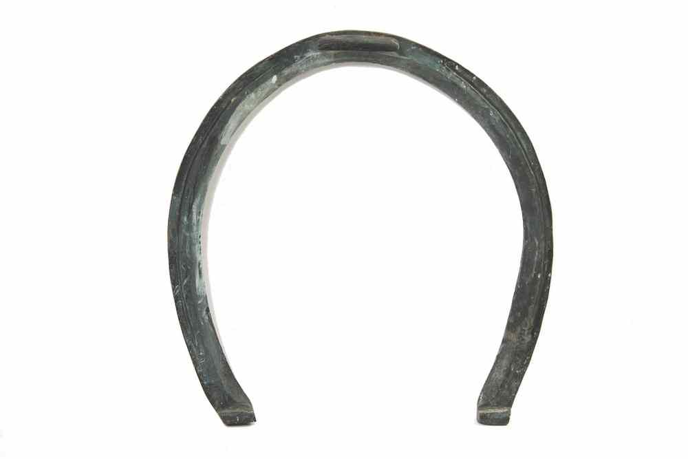 Appraisal: TH C BLACKSMITH TRADE SIGN - Large Solid Bronze Horseshoe