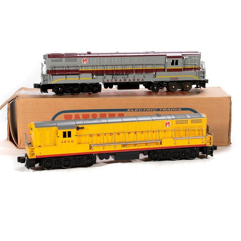 Appraisal: O Gauge Williams FM Trainmaster Lackawanna Dummy and Unknown Manufacturer