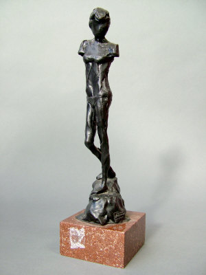 Appraisal: Enzo Plazzotta a contemporary bronze figure last quarter th century