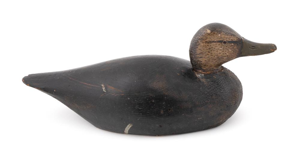 Appraisal: A ELMER CROWELL BLACK DUCK DECOY EAST HARWICH MASSACHUSETTS -