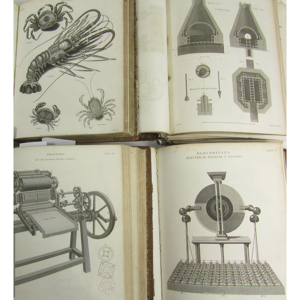 Appraisal: Engraved plates - Cyclopaedia of Universal Dictionary London plate volumes