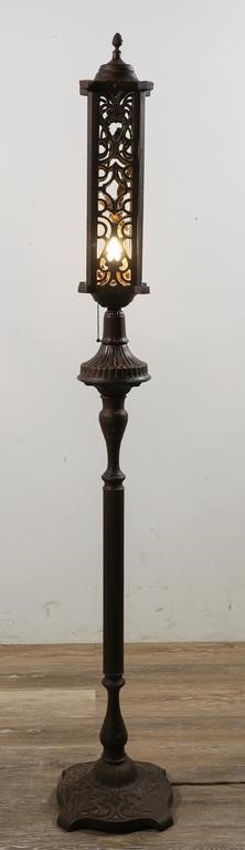 Appraisal: HOLLAND BRASS WORKS FOUND OBJECT TORCHIERE LAMPHolland Brass Works A