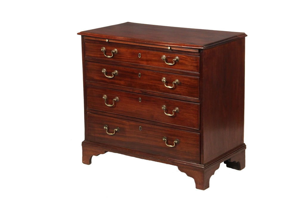 Appraisal: TH C BACHELORS CHEST WITH BRUSHING SLIDE - Diminutive Chippendale