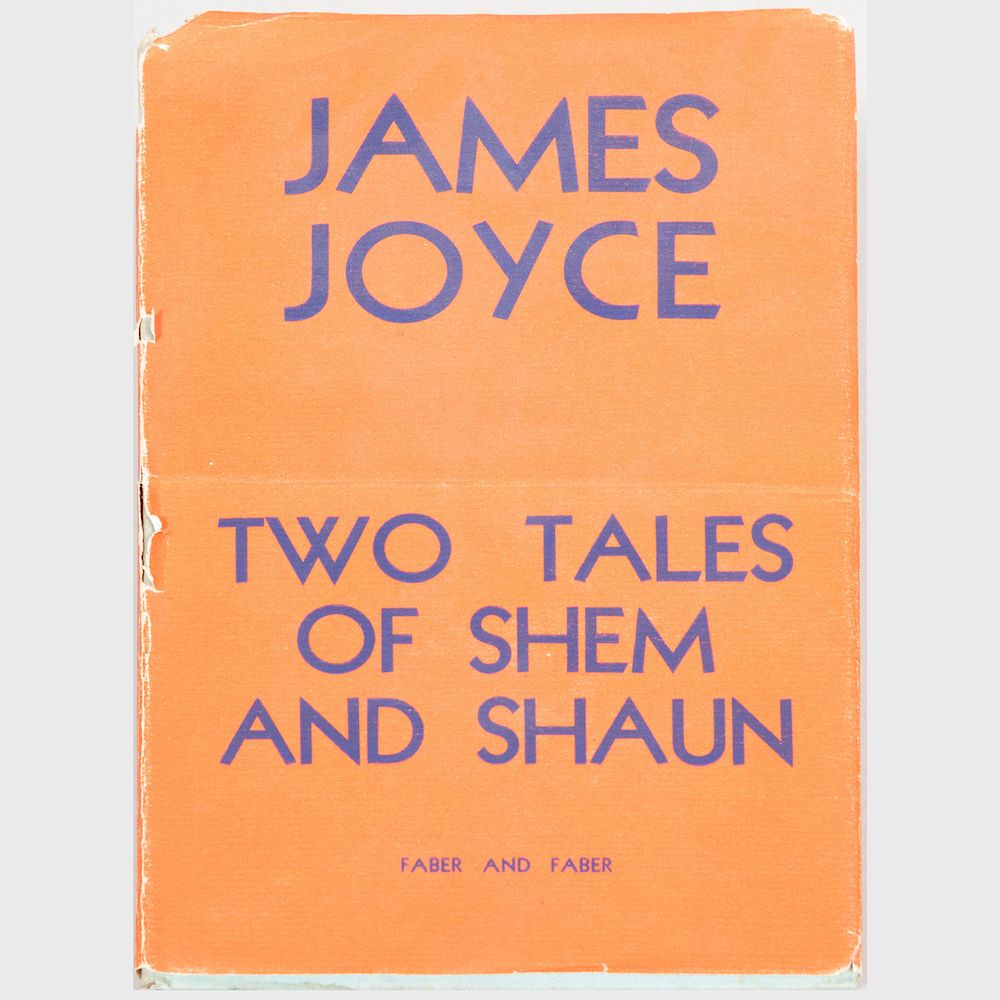 Appraisal: James Joyce Two Tales of Shem and Shaun Faber and