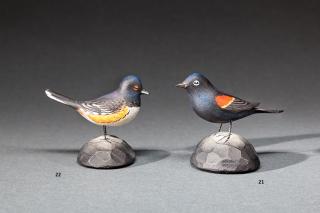 Appraisal: Miniature Towhee A Elmer Crowell - East Harwich MA c