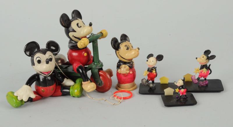 Appraisal: Lot Of Celluloid Mickey Mouse Figures Included in this lot