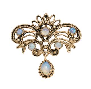 Appraisal: AN OPAL PIN OR PENDANT AN OPAL PIN OR PENDANT