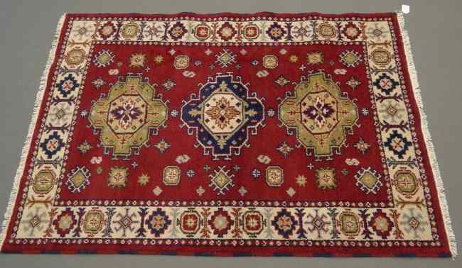 Appraisal: Oriental rug Kazak ' '' x ' ''