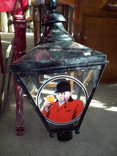 Appraisal: A METAL STREET LANTERN SHADE