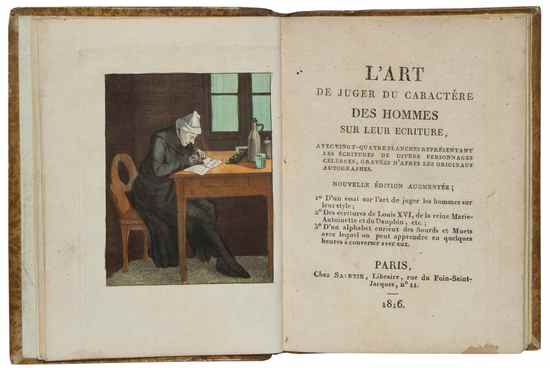 Appraisal: Hocquart Edouard L'Art de Juger du Caract re des Hommes