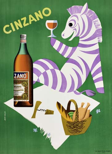 Appraisal: JEAN COLIN CINZANO x inches Publicitas Paris Condition A