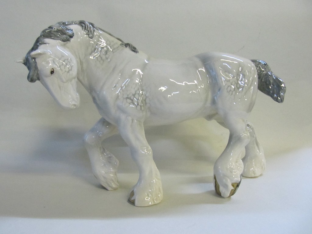 Appraisal: Beswick figure of a Shire horse large action Shire model