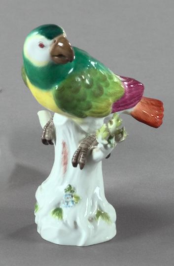 Appraisal: Meissen Porcelain Figure of a Parrot first quarter th century