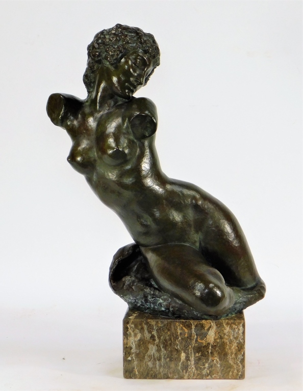 Appraisal: ERNST SEGER BRONZE SCULPTURE OF FEMALE NUDE TORSO Germany -