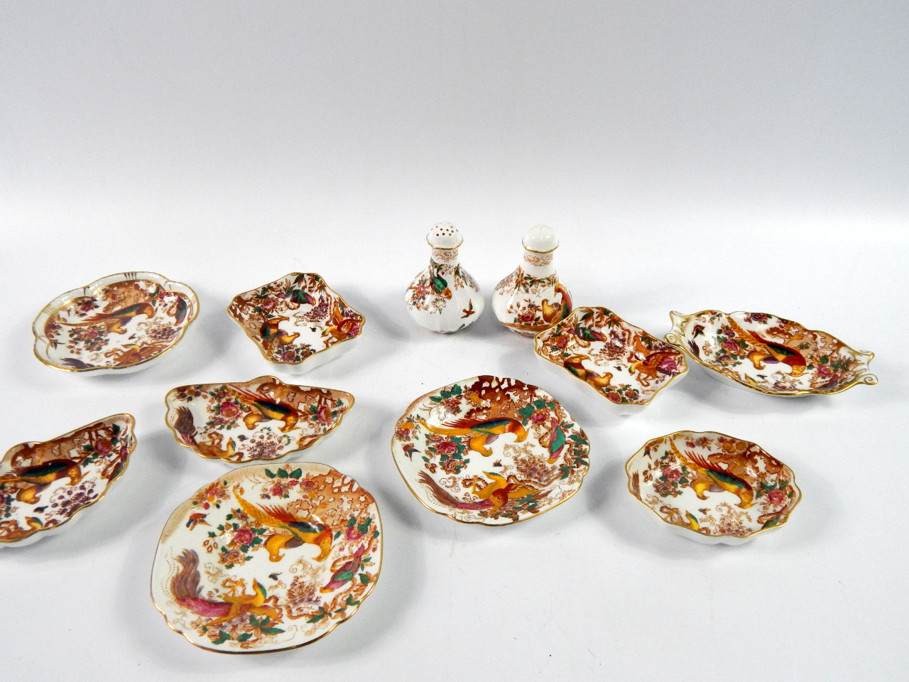 Appraisal: A group of Royal Crown Derby decorated in the Olde