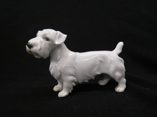 Appraisal: Wein Austria Porcelain Dog Figurine ofa Sealyham long excellent