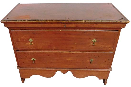 Appraisal: Connecticut River Valley blanket chest reduced in height th C