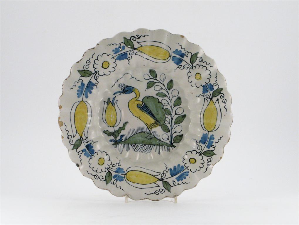 Appraisal: A lobed Delft dish