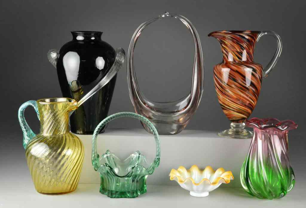 Appraisal: Collection of Fenton and Art GlassConsisting of art glass pitcher