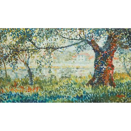 Appraisal: Yvonne Canu French b A View Through the Trees Estimate