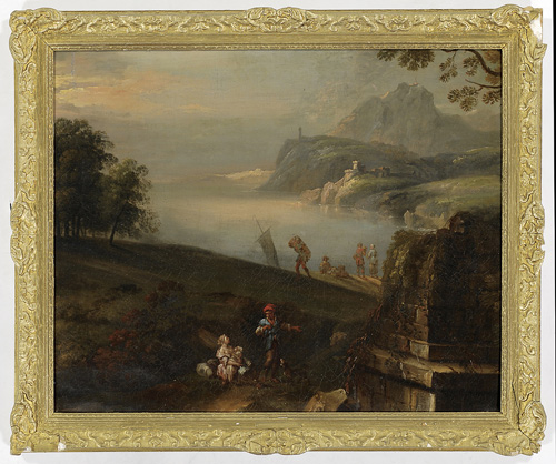 Appraisal: ITALIAN SCHOOL PAINTING th C or perhaps a Flemish artist