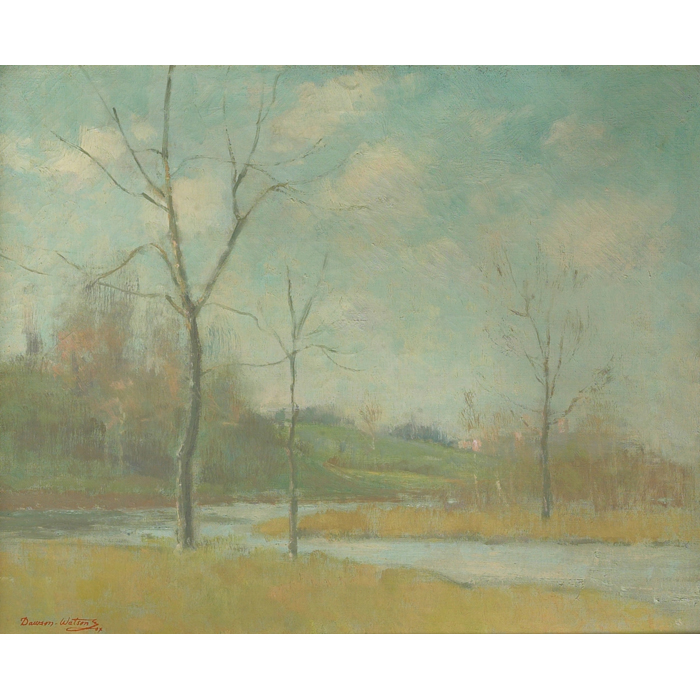 Appraisal: Dawson-Dawson Watson Spring along the Missouri c oil on canvas