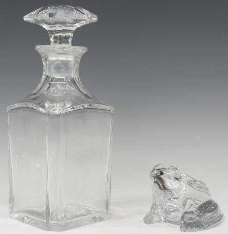 Appraisal: lot of Baccarat crystal items comprising Perfection decanter having square