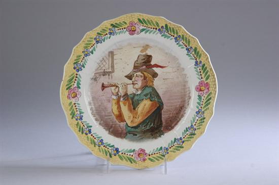 Appraisal: CONTINENTAL PORCELAIN PLATE marked Niederwiller and dated on reverse Centered