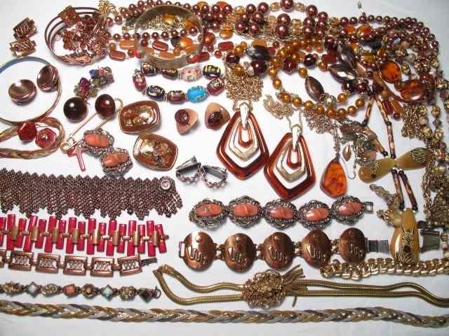 Appraisal: Tray lot of assorted costume jewelry Brands such as Avon