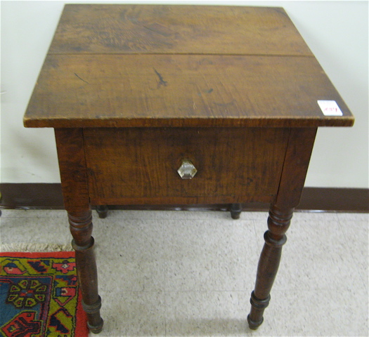 Appraisal: COUNTRY SHERATON WORK TABLE American early th century having a