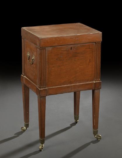 Appraisal: George III Mahogany Work Box fourth quarter th century the