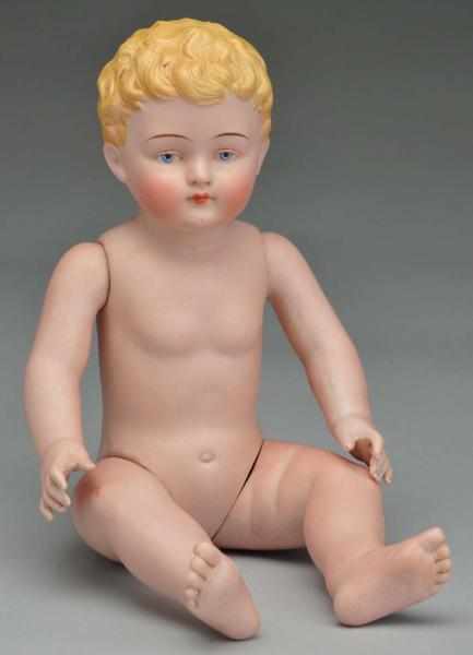 Appraisal: Rare Large All-Bisque Baby Doll Description Early unmarked German bisque