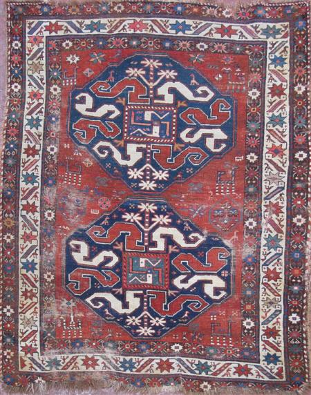 Appraisal: A Chondzorek rug late th early th century the red