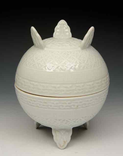 Appraisal: A CHINESE TOU TEMPLE INCENSE VESSEL modelled after a Chou