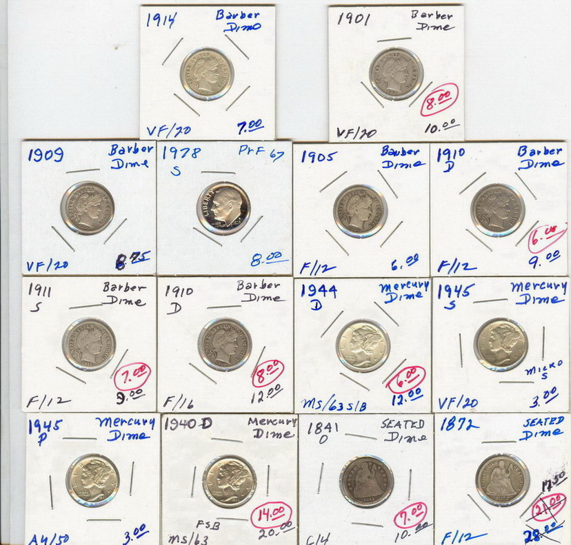 Appraisal: U S DIMES - As found in estate we done