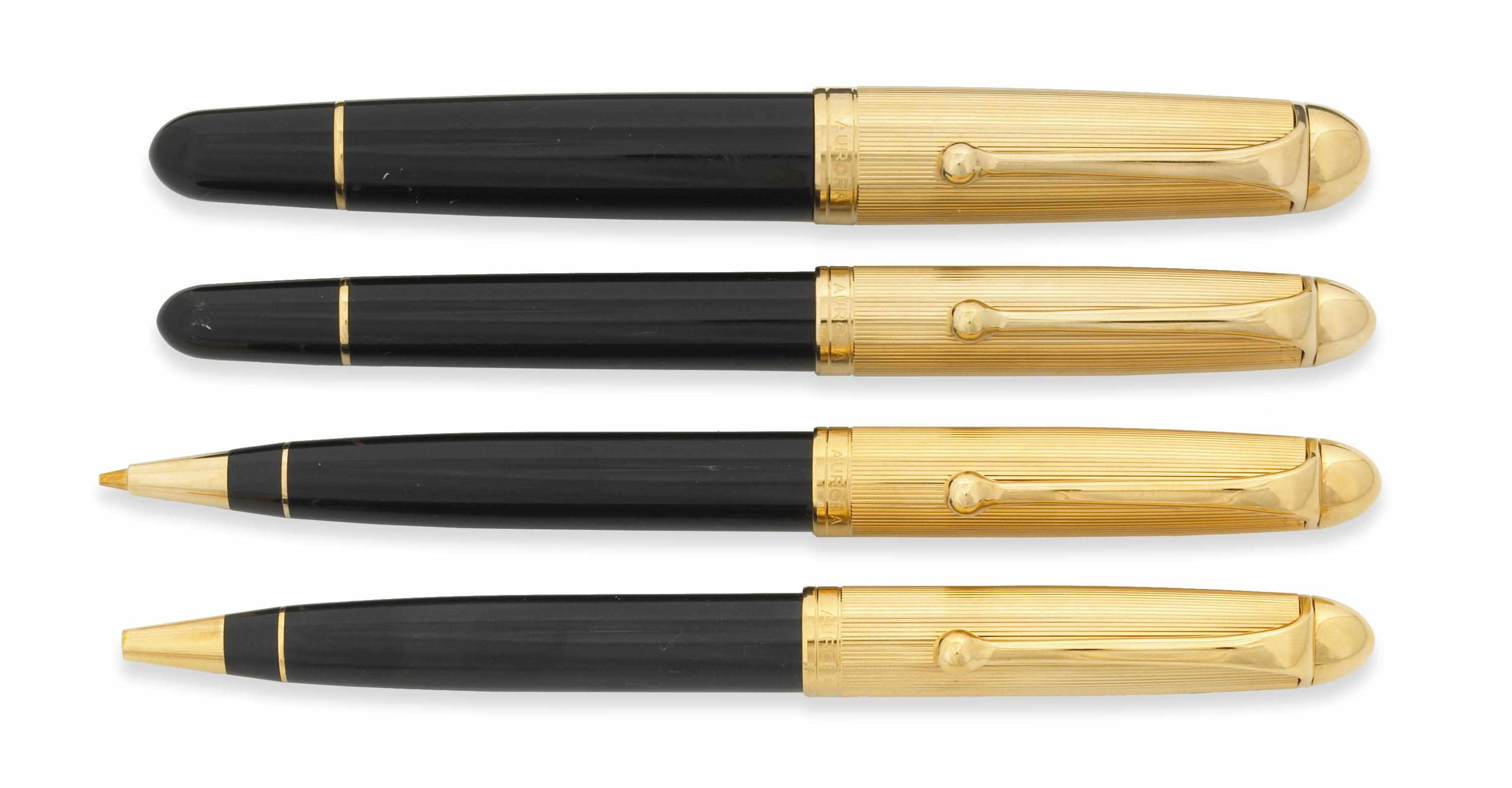 Appraisal: AURORA Series Includes fountain pen rollerball ballpoint and pencil Black