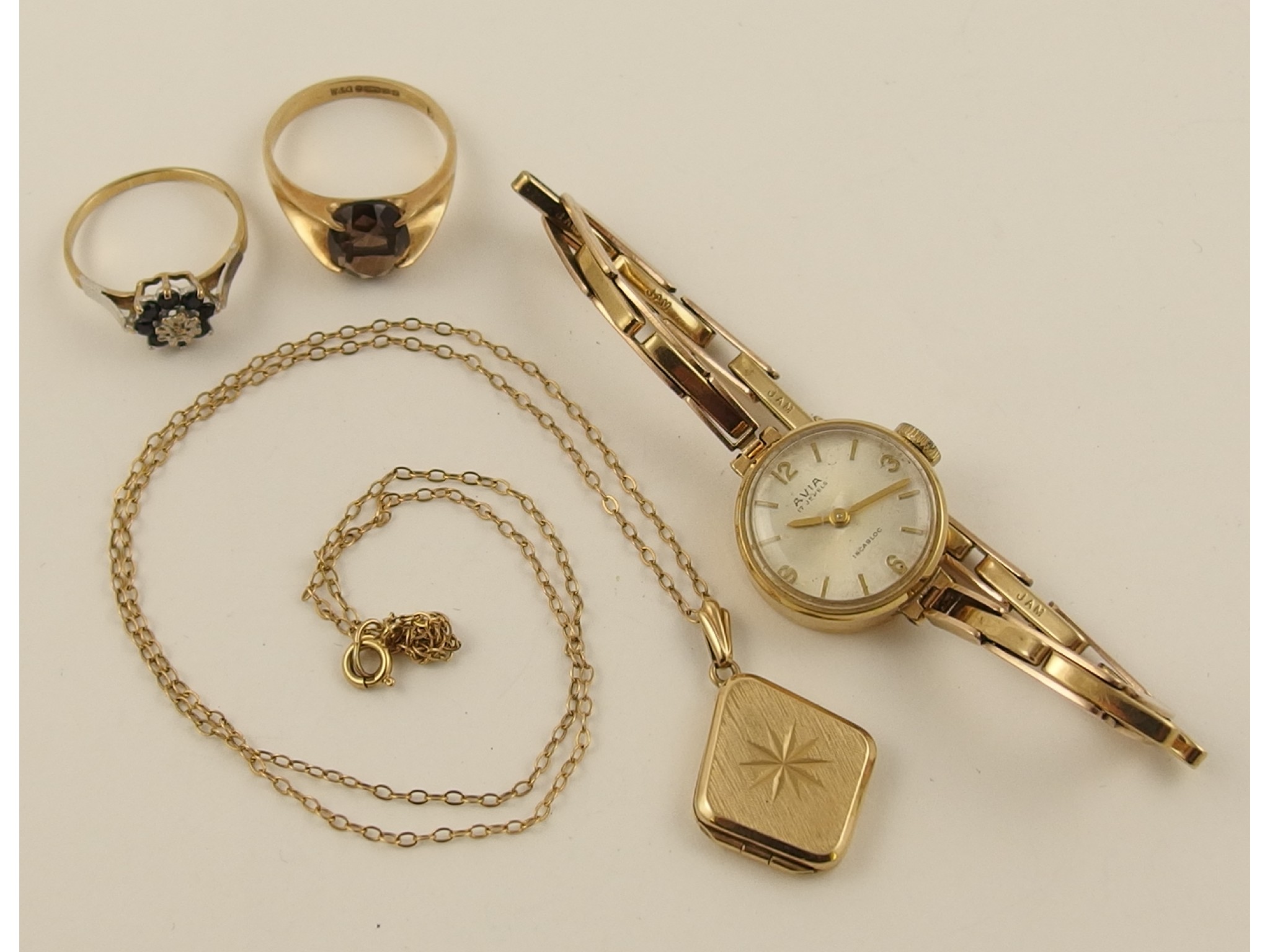 Appraisal: A ct vintage ladies watch together with two ct gem