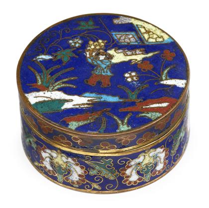 Appraisal: Chinese gilt metal and cloisonne box th century