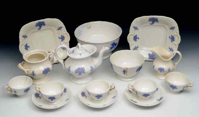 Appraisal: A VICTORIAN PART CHILD'S TEASET consisting of a teapot milk