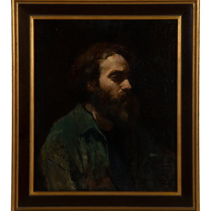 Appraisal: Douglas Ferrin American b Untitled Portrait of a Bearded Man