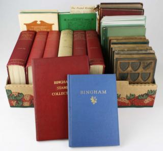 Appraisal: Bingham Family Genealogy Books including Arthur Bingham Jr stamp auction