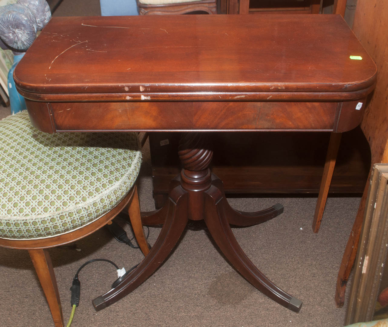 Appraisal: Mahogany flip-top games table