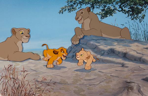 Appraisal: A Walt Disney limited celluloid from Lion King edition number