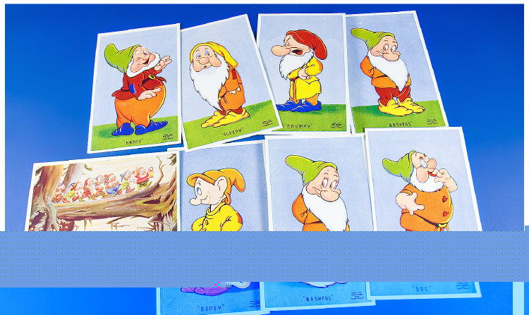 Appraisal: Set of Disneys Snow White Postcards Individual Postcards of the