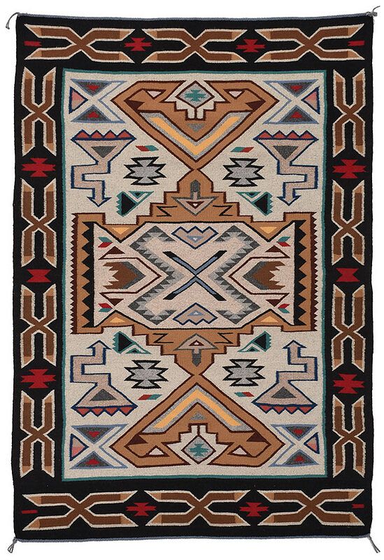 Appraisal: Teec Nos Pos Rug Navajo th st century natural and