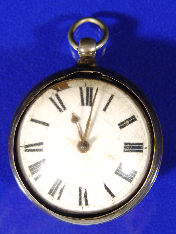 Appraisal: Silver cased silver fusee movement pocket watch signed 'Tho Cogger